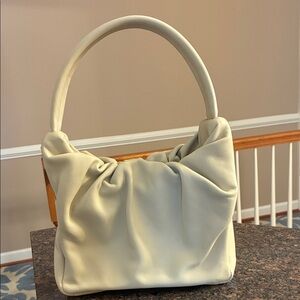 STAUD Cream Shoulder Bag